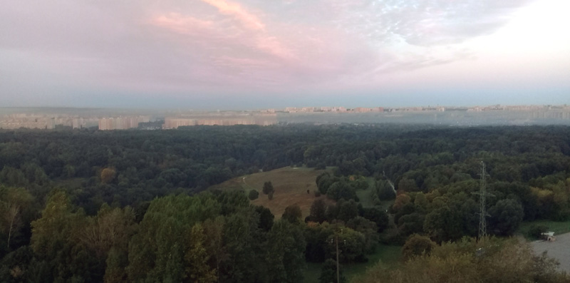 Панорамный вид на Царицынский парк